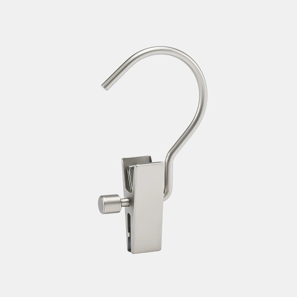 Metal Hanging Clips with Swivel Hooks, 20-Pack – Non-Slip Padded Grip