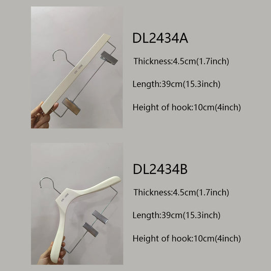 Women's White Wood Hangers - Premium Coat & Dress Display | thegarmenthanger