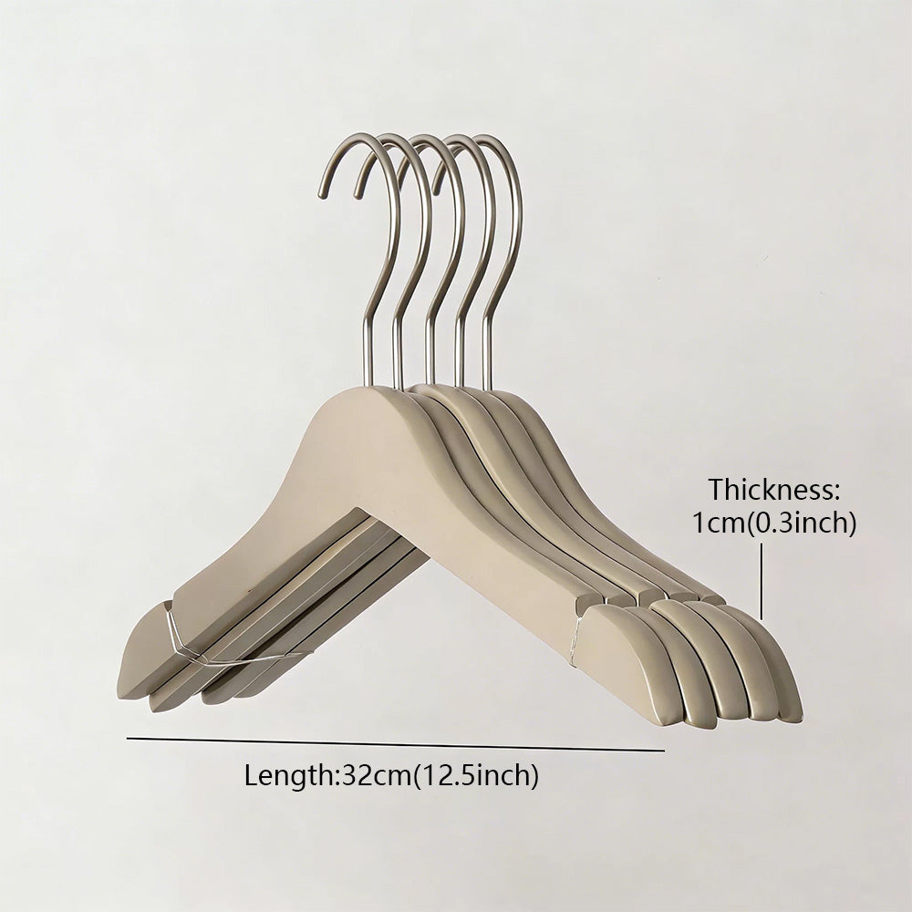 Colored Kids Wooden Hangers with 360° Swivel Hooks | Solid Beech Wood