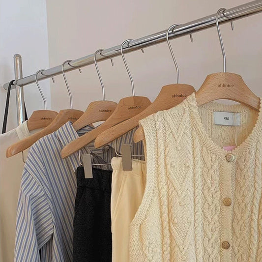 Premium Beech Wood Clothes & Trouser Hangers | Custom OEM/ODM | Low MOQ from 50pcs