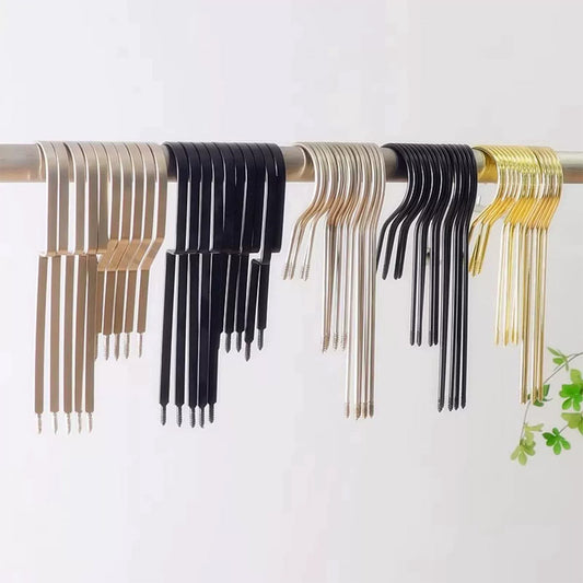 Wholesale 360° Swivel Metal Clothes Hanger Hooks | Screw-In Replacement Parts /10pcs