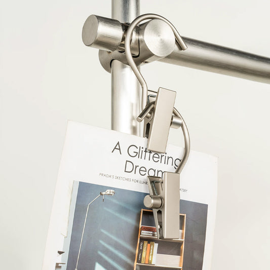 Metal Hanging Clips with Swivel Hooks, 20-Pack – Non-Slip Padded Grip