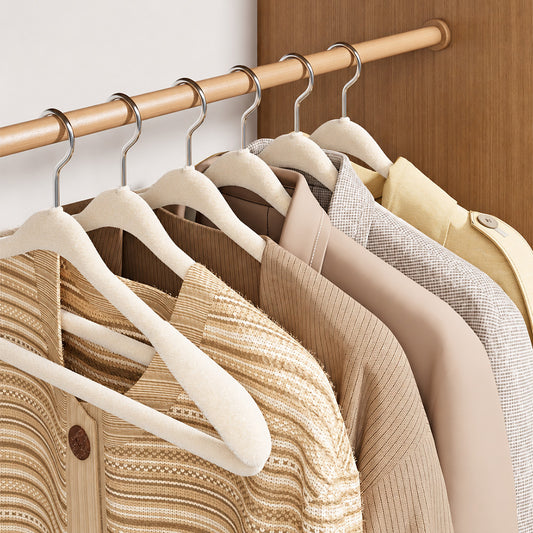 Wide Shoulder Velvet Hangers, 50 Pack | The Garment Hanger