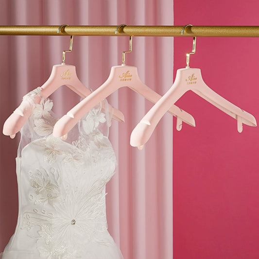 Premium Pink Velvet Hangers - Non-Slip Rotating Clothes Hangers for Boutiques & Homes