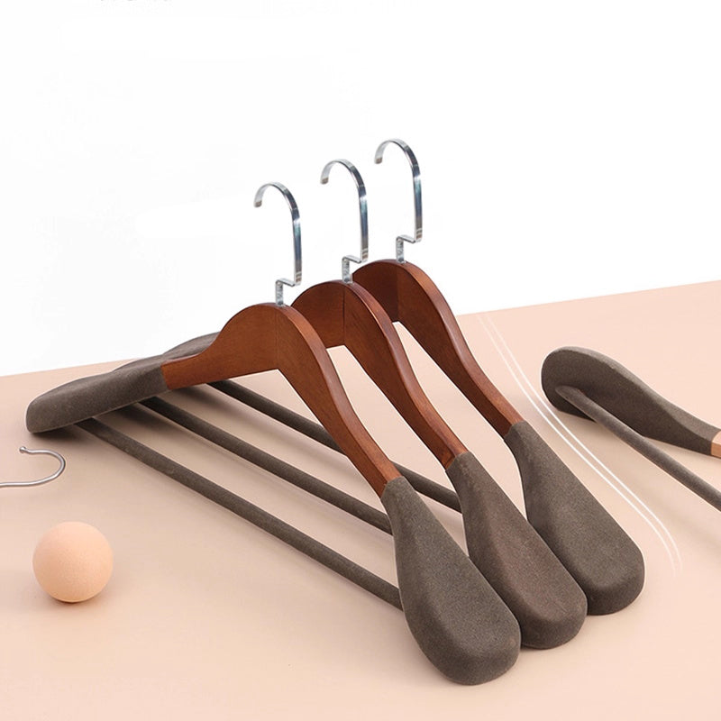Premium Wooden Suit Hangers - Wide Shoulder Coat & Jacket Bar thegarmenthanger