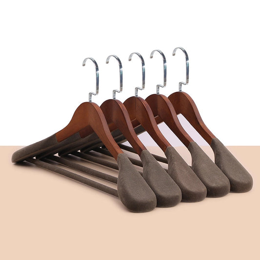 Premium Wooden Suit Hangers - Wide Shoulder Coat & Jacket Bar thegarmenthanger