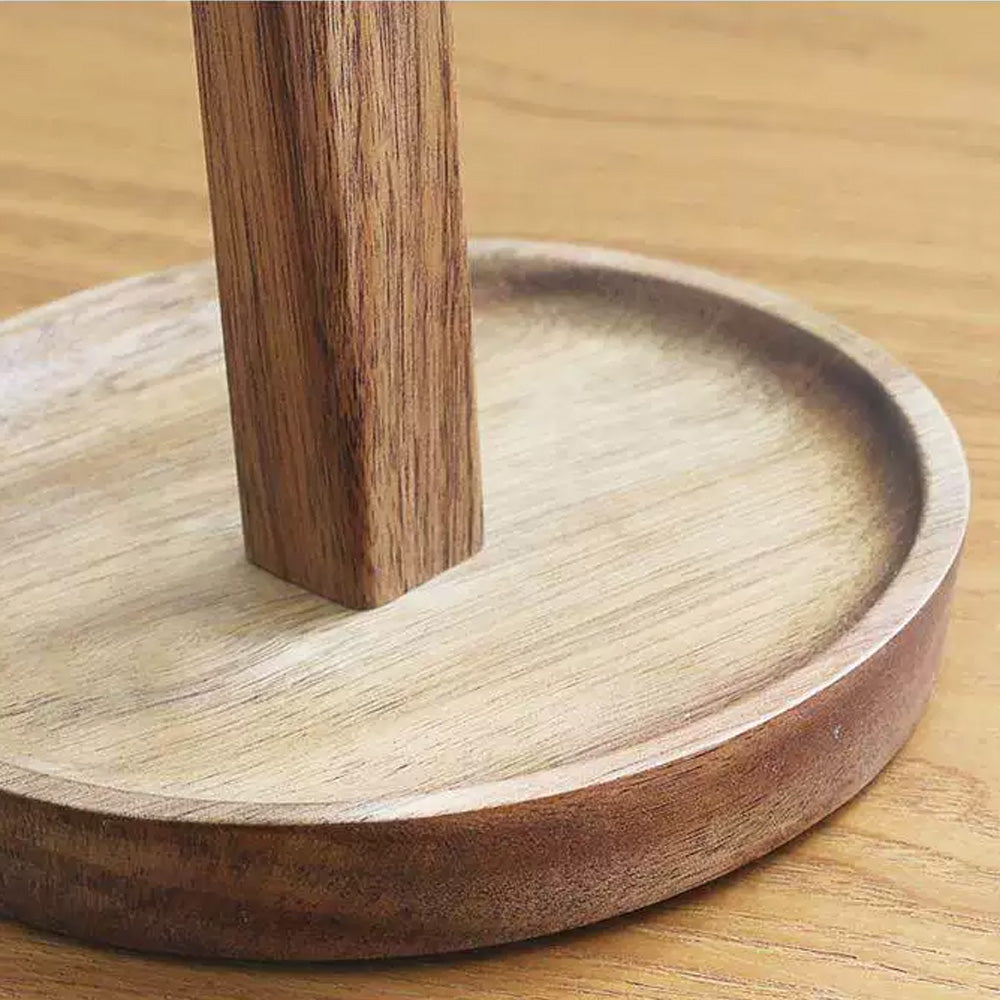 Solid Wood Jewelry Stand Tree with Catchall Dish | Necklace Organizer