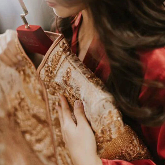 Custom Logo Velvet Hangers for Wedding Dresses TheGarmentHanger Premium Non-Slip