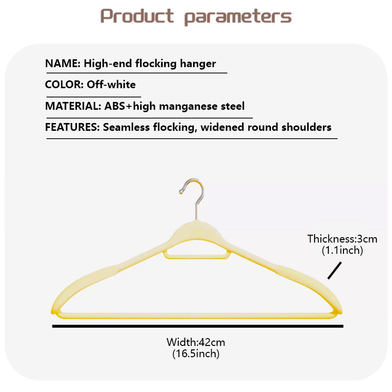 Premium Wide Shoulder Velvet Hangers - Non-Slip Heavy Duty Suit & Coat Rack