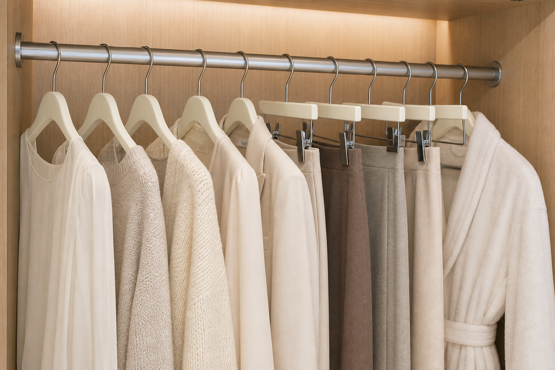 How to Hang Silk, Cashmere and Wool Without Shoulder Bumps or Clip Marks