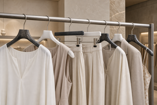 How to Display Matching Sets in a Boutique: A Practical Hanger System for Jackets, Shirts, Pants and Skirts