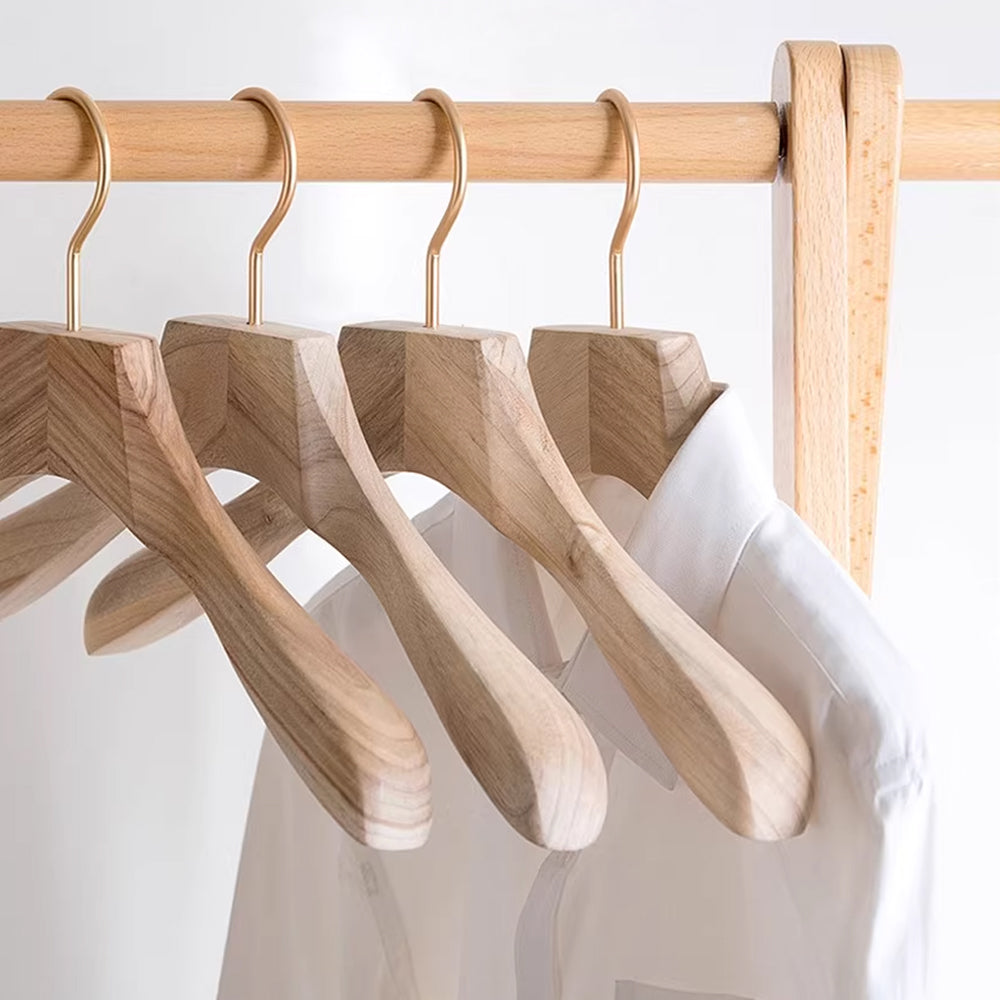 Natural Camphor Wood Clothes Hanger - Premium Moth-Proof Suit Rack | thegarmenthanger