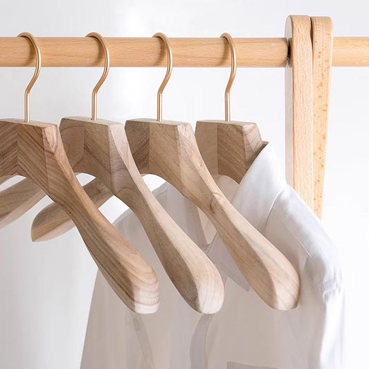 Natural Camphor Wood Clothes Hanger - Premium Moth-Proof Suit Rack | thegarmenthanger