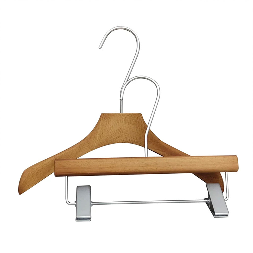 Wholesale Children’s Wooden Hangers & Pants Hangers with Clips