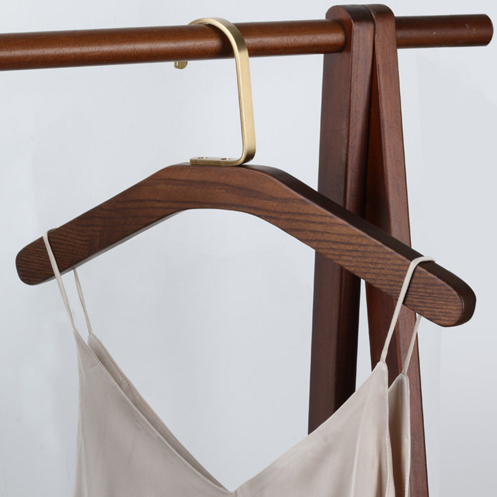 Premium Walnut Wood Hangers - Vintage Style for Coats Shirts Dresses | thegarmenthanger