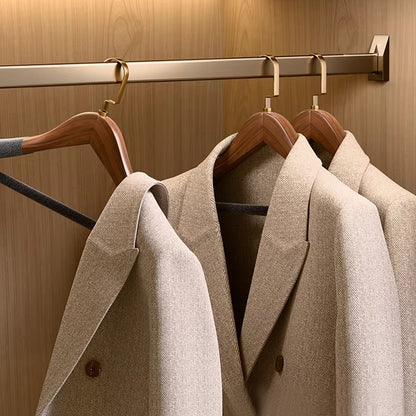 Luxury Wood Hangers for Boutique & Hotel - Non-Slip Velvet Flocked Suit Hangers