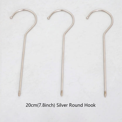 Wholesale 360° Swivel Metal Clothes Hanger Hooks | Screw-In Replacement Parts /10pcs