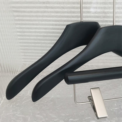 Black Wooden Kids Hangers & Pant Hangers with Adjustable Clips | Custom Logo