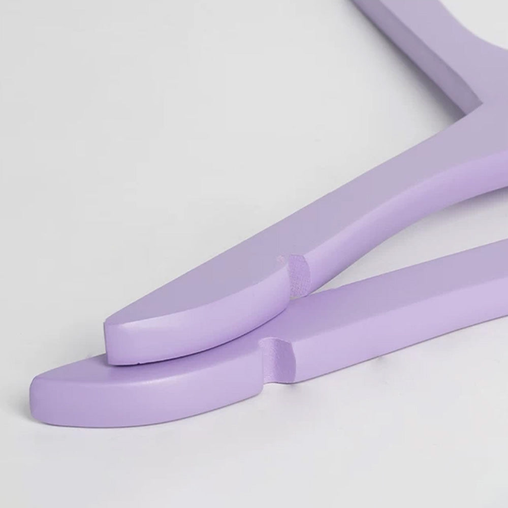 Colored Kids Wooden Hangers with 360° Swivel Hooks | Solid Beech Wood