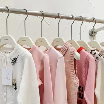 Women’s Beech Wood Hangers with Clips | Custom Boutique Hangers