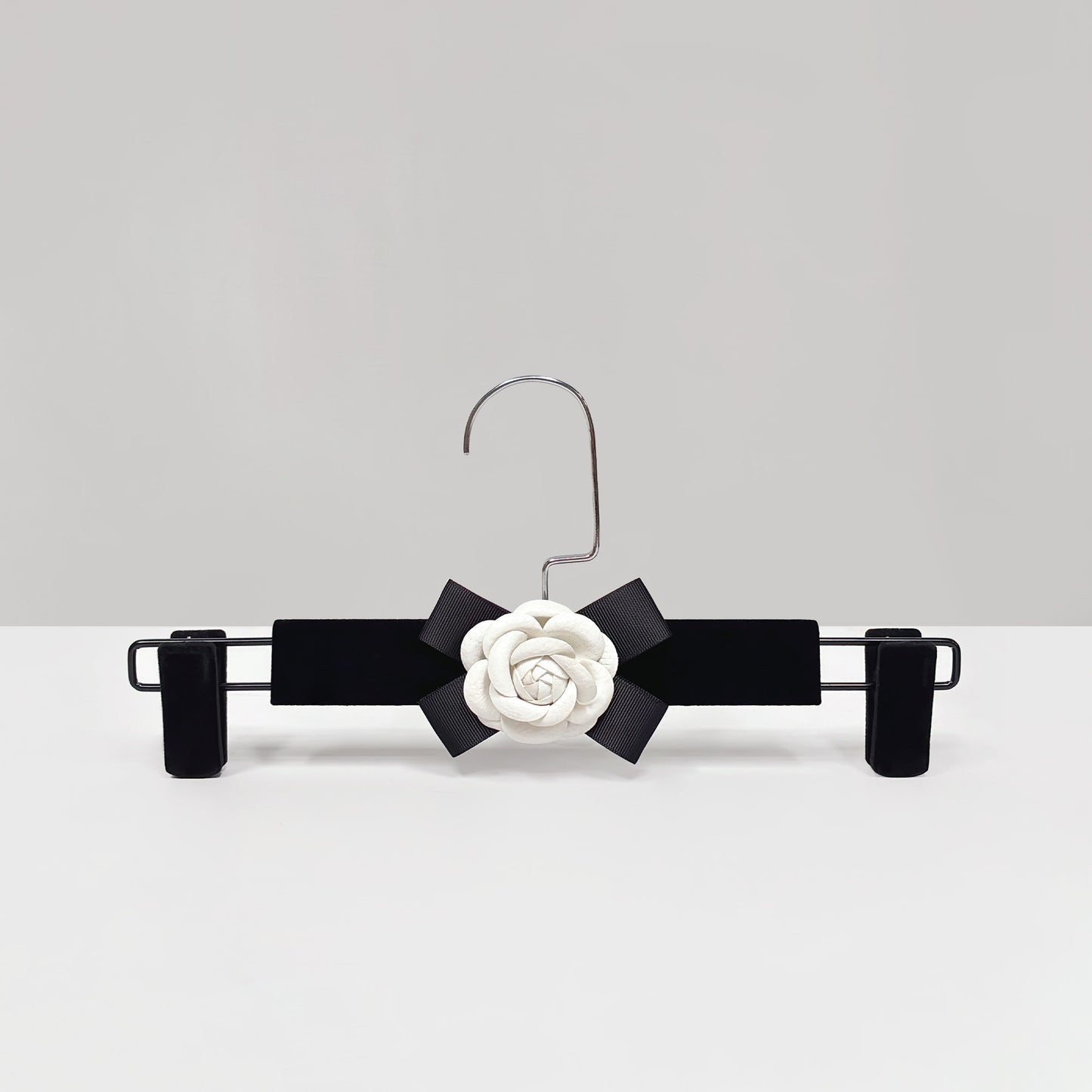 Camellia Velvet Non-Slip Hangers & Adjustable Pant Hangers for Boutique Clothing Display