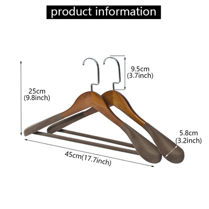 Premium Wooden Suit Hangers - Wide Shoulder Coat & Jacket Bar thegarmenthanger
