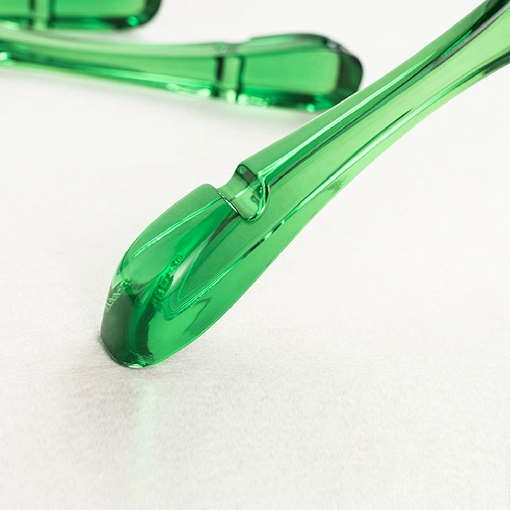 Custom Green Acrylic Hangers with Logo | Wholesale Clothing Hangers