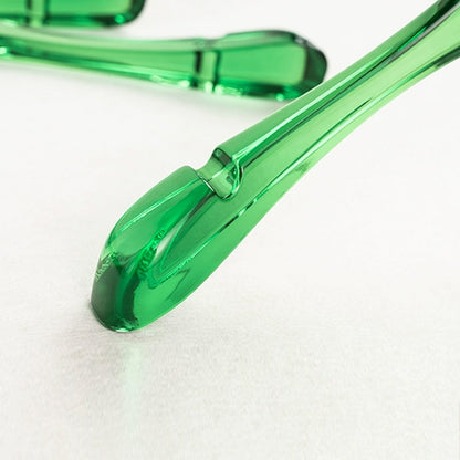 Custom Green Acrylic Hangers with Logo | Wholesale Clothing Hangers