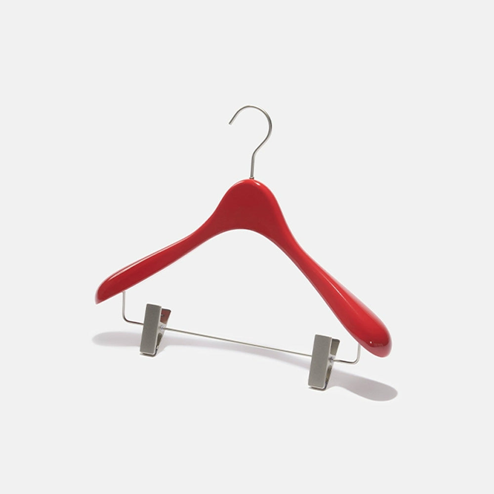 Women's Boutique Red Wooden Hangers - Wide Shoulder for Dresses Coats & Tops