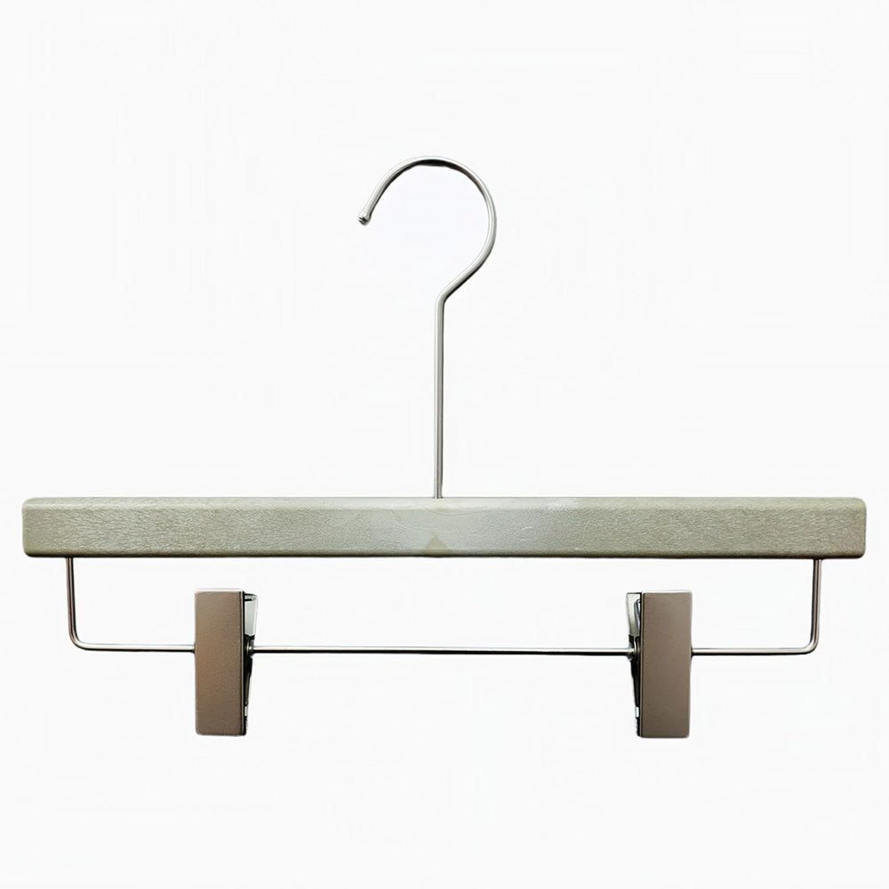 Custom Non-Slip Flocked Resin Hangers with Clips for Boutique Display