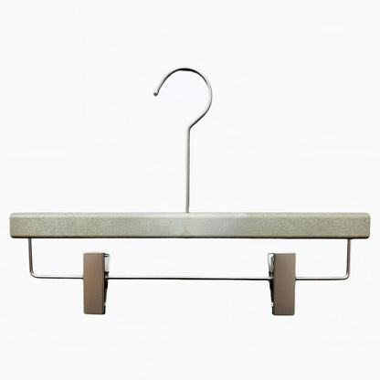 Custom Non-Slip Flocked Resin Hangers with Clips for Boutique Display