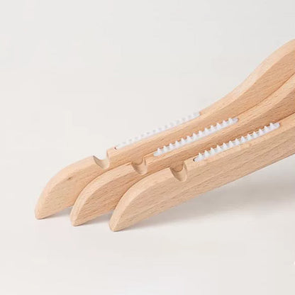 Natural Beech Wood Kids Hangers – Non-Slip Children’s Clothes Hangers