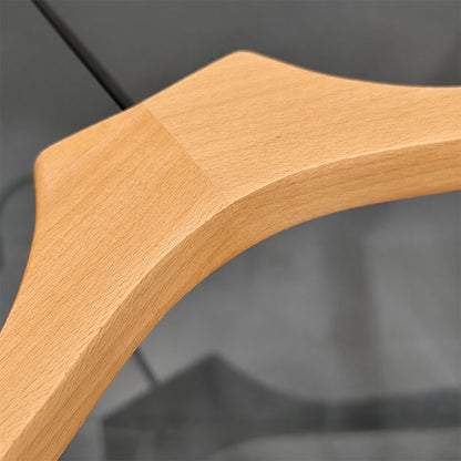 Custom Beech Wood Suit Hangers & Pants Hangers with Clips Wholesale