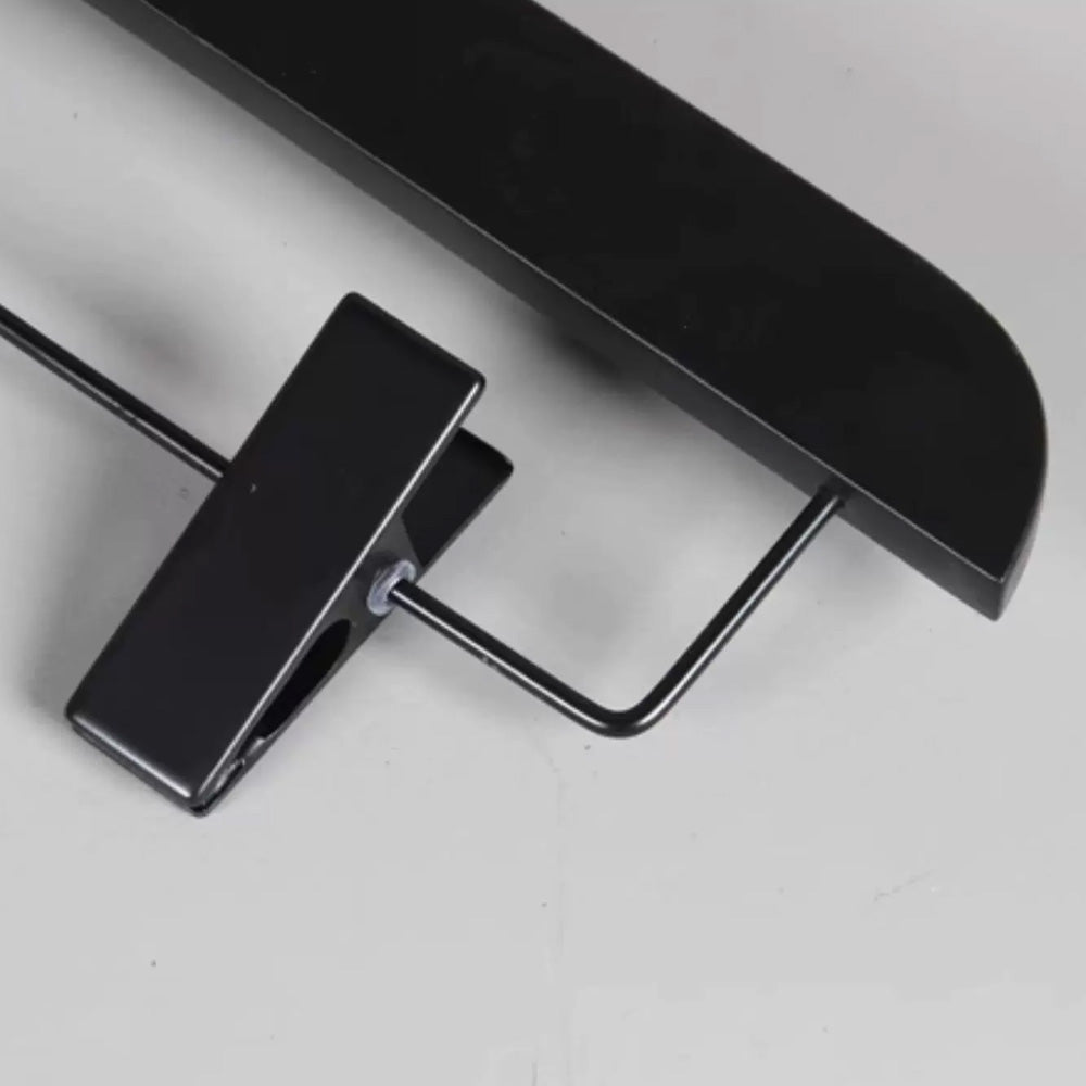 Black Wood Hangers | Non-Slip Solid Wooden Coat & Pants Garment Hanger Set