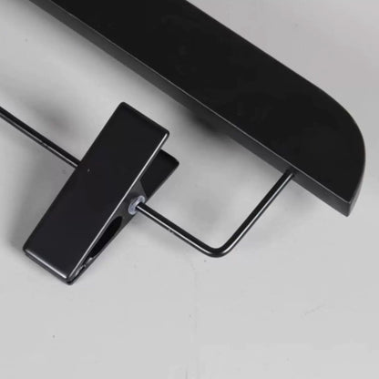 Black Wood Hangers | Non-Slip Solid Wooden Coat & Pants Garment Hanger Set