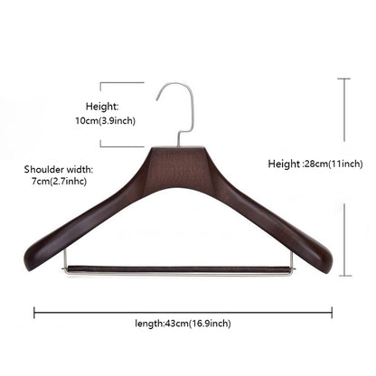 Wide Shoulder Wooden Suit Hanger | Coat Display Rack | Natural Wood | thegarmenthanger