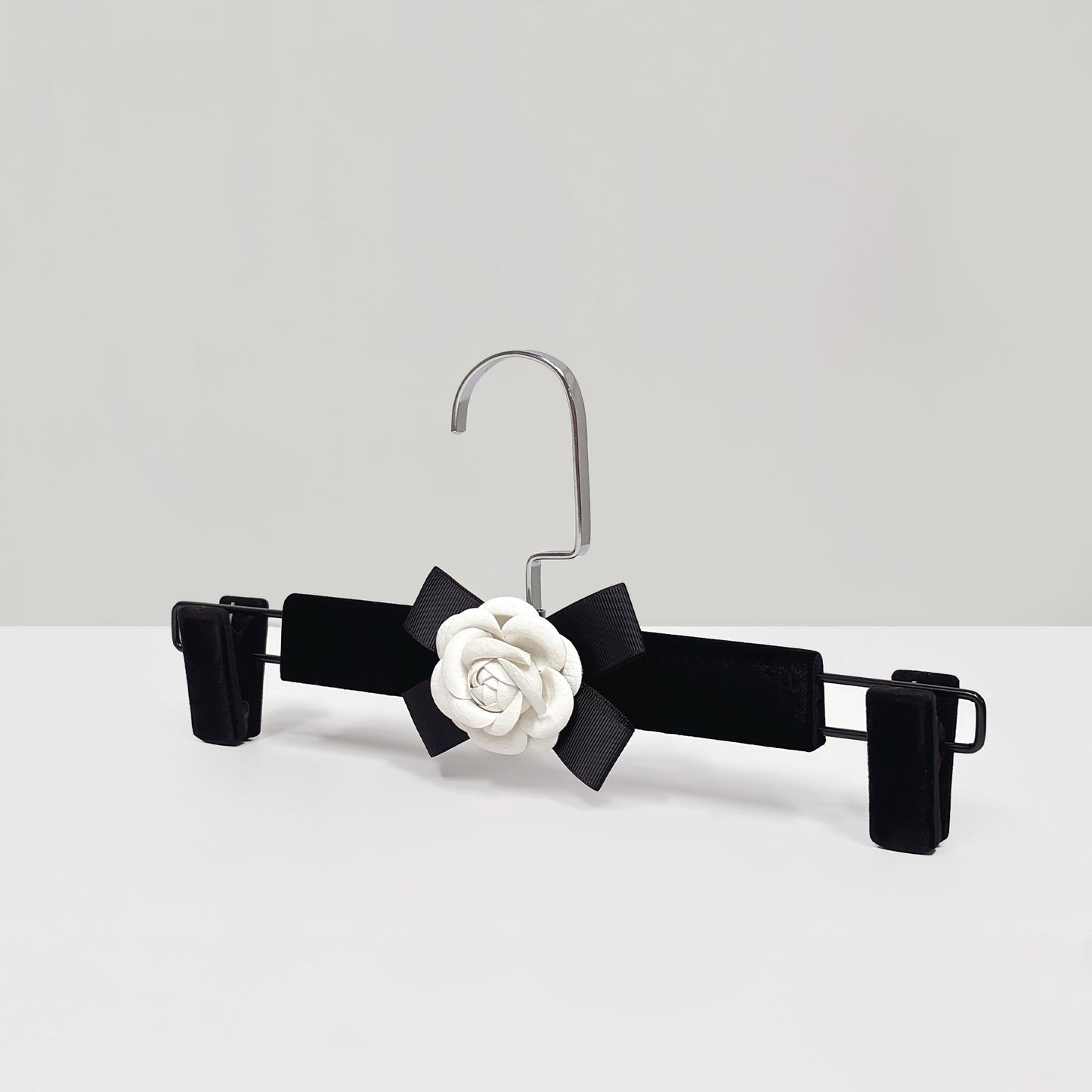 Camellia Velvet Non-Slip Hangers & Adjustable Pant Hangers for Boutique Clothing Display