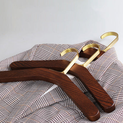 Premium Walnut Wood Hangers - Vintage Style for Coats Shirts Dresses | thegarmenthanger