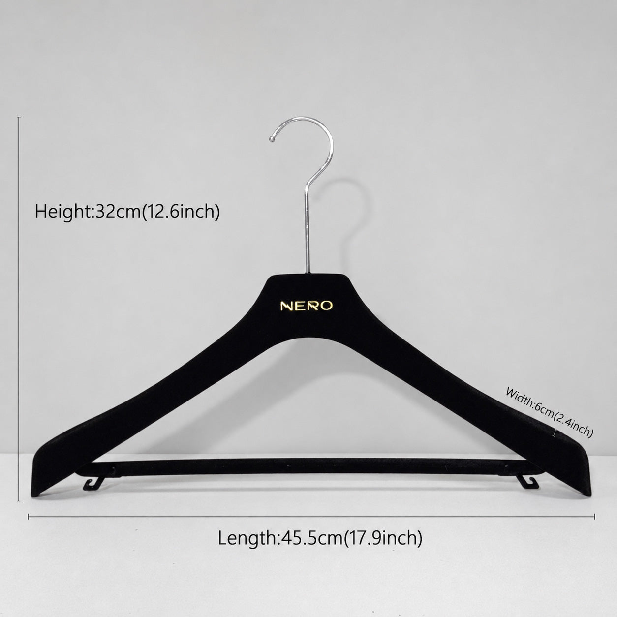 ABS Plastic Velvet Hangers – Non-Slip Flocked Coat Hanger Closet Organizer
