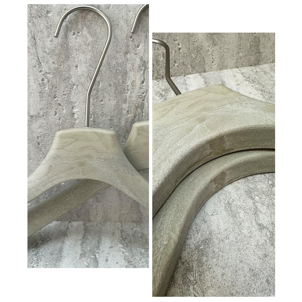 Wholesale Custom Gray ABS Resin Hangers with Clips for Women’s Boutiques