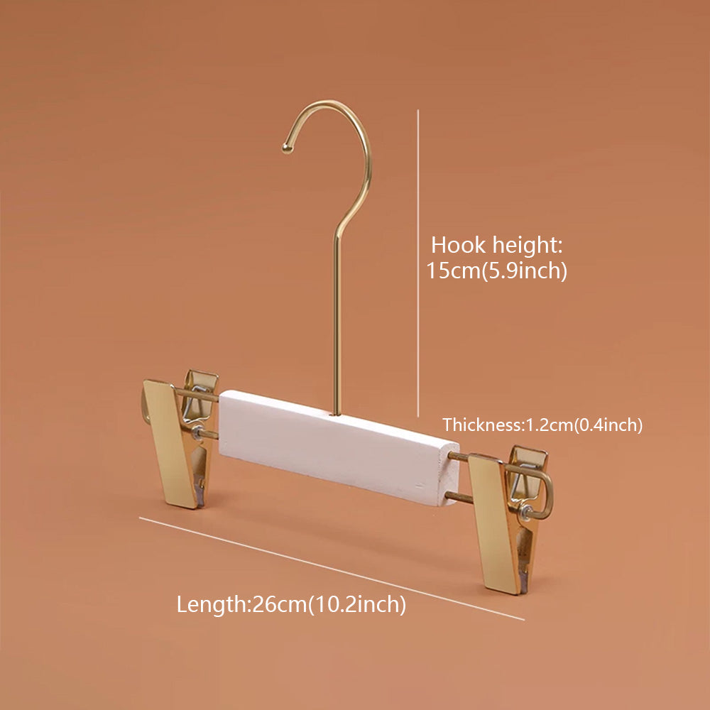 Premium Velvet Wooden Hangers for Women - Non-Slip White Hanger Set Custom Logo