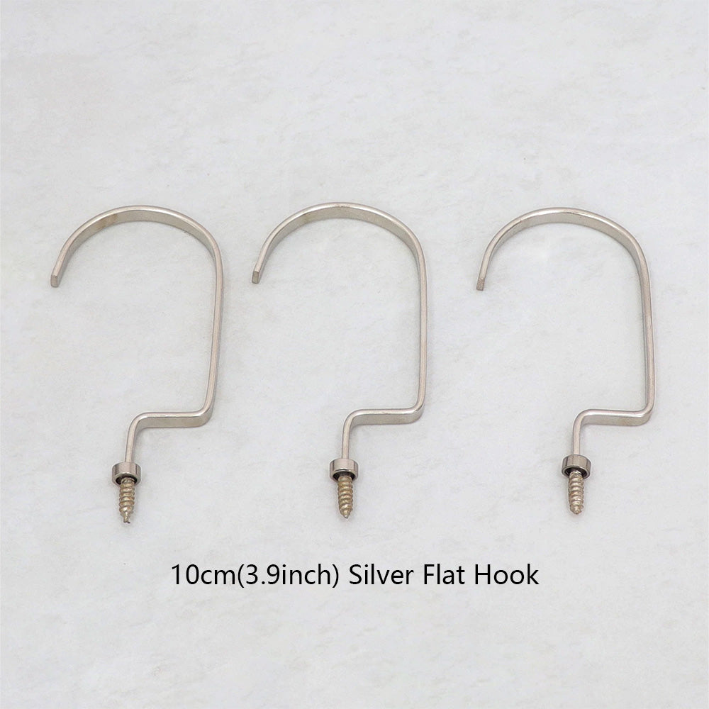Wholesale 360° Swivel Metal Clothes Hanger Hooks | Screw-In Replacement Parts /10pcs