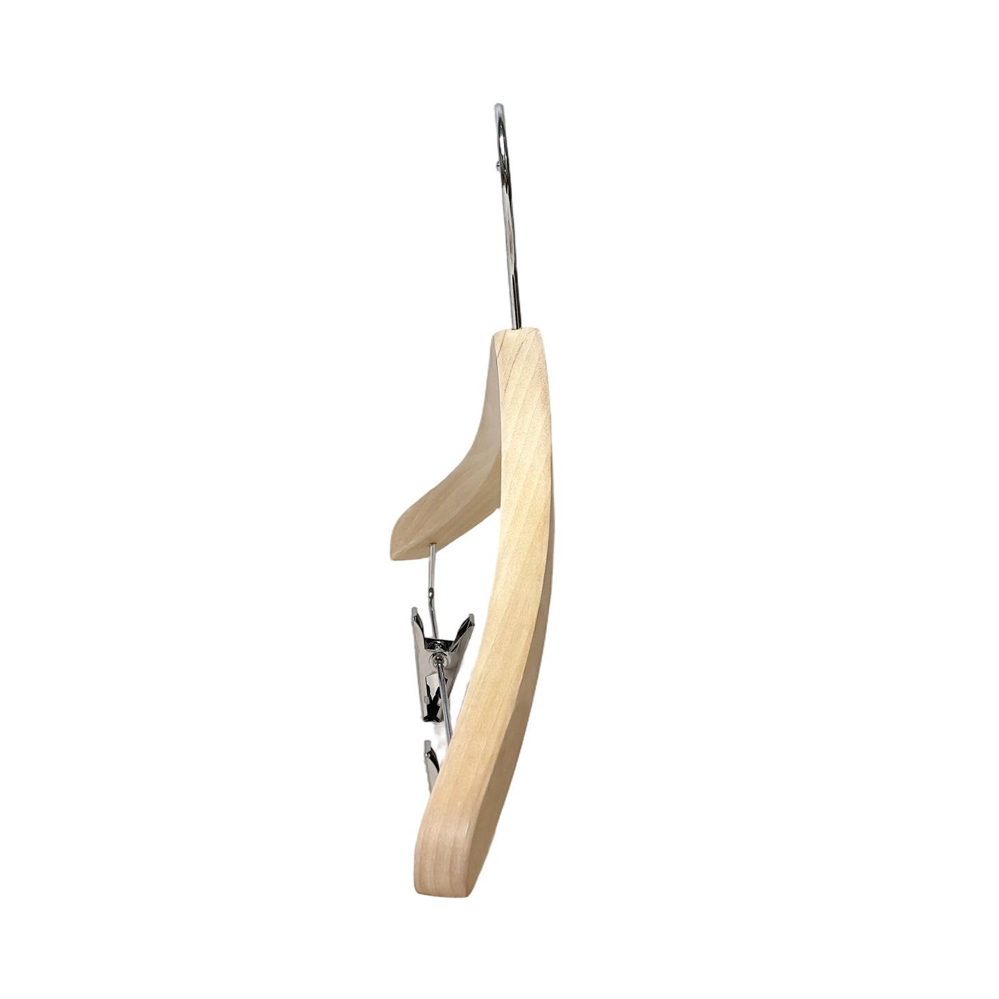 Camphor Wood Suit Hanger with Adjustable Pants Clips – Heavy Duty Coat Hanger