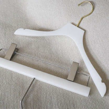 Wholesale Jade-Effect Acrylic Clothes & Pants Hangers with Custom Logo