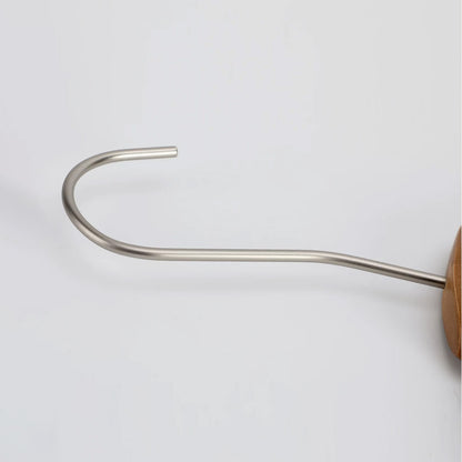 Wholesale Walnut Lacquered Wooden Hangers for Coats, Shirts, Suits & Trousers | OEM Custom
