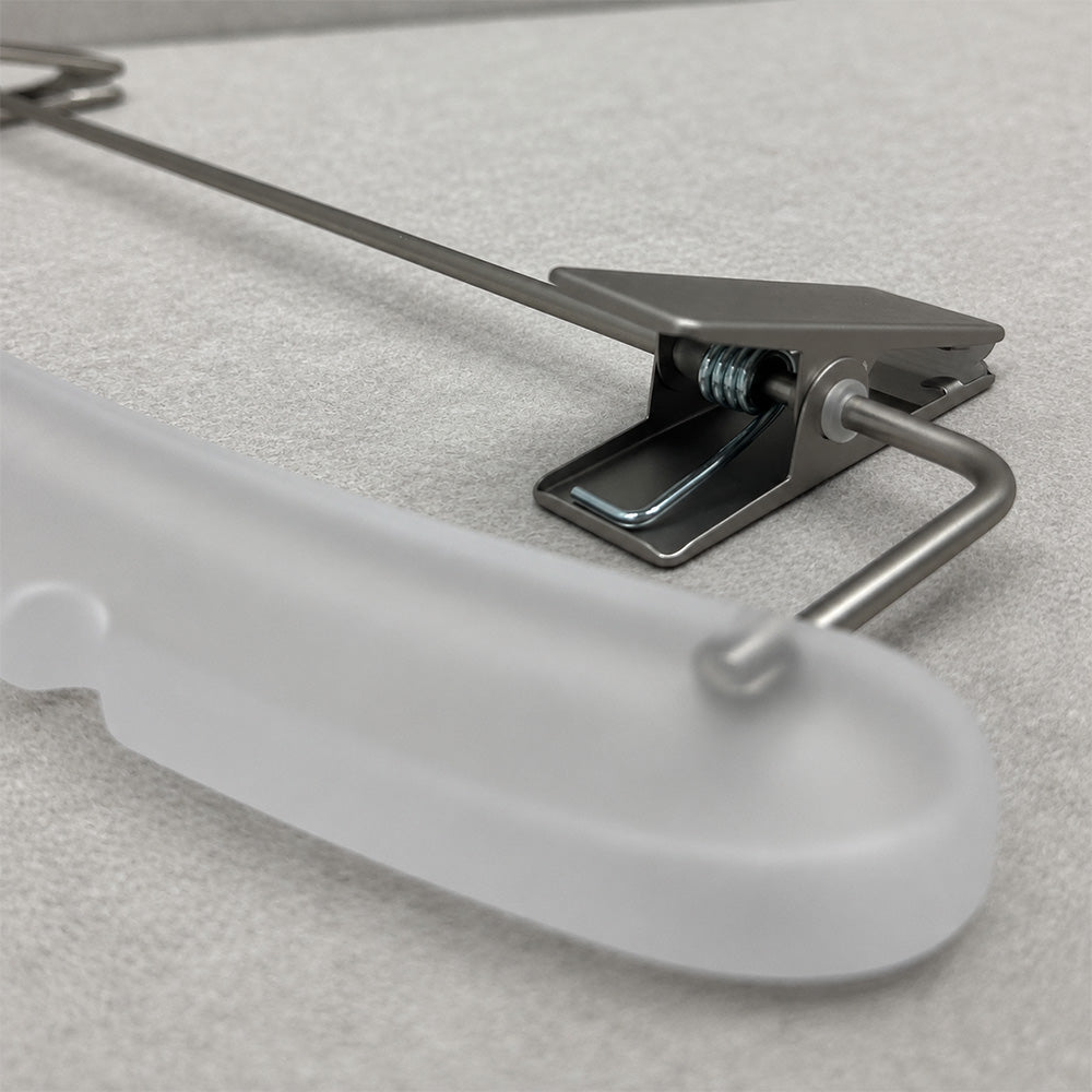 Wholesale Frosted Clear Acrylic Hangers with Custom Logo