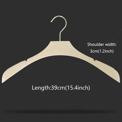 Luxury Beige Velvet Hangers | Non-Slip with Clips for Wedding Dresses & Coats
