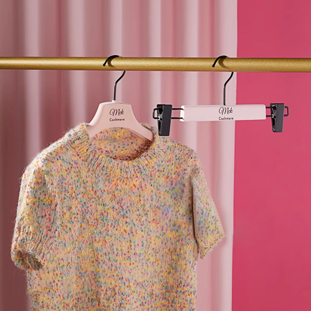 Premium Pink Velvet Hangers - Non-Slip Rotating Clothes Hangers for Boutiques & Homes