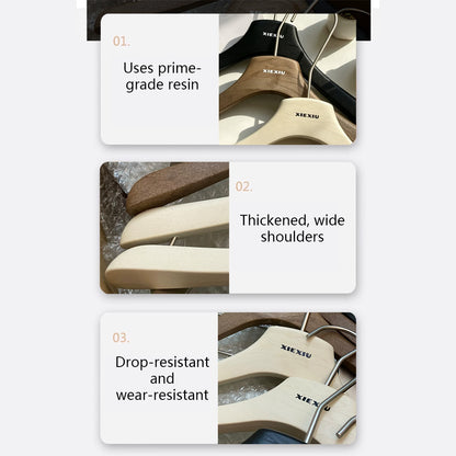 Custom Kids Clothes Hangers with Clips, Resin Wood Grain Children’s Hangers