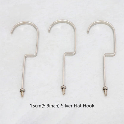Wholesale 360° Swivel Metal Clothes Hanger Hooks | Screw-In Replacement Parts /10pcs